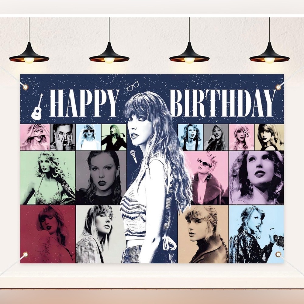 Taylor swift Happy Birthday Tapestry (Nip) comes with 50 stickers